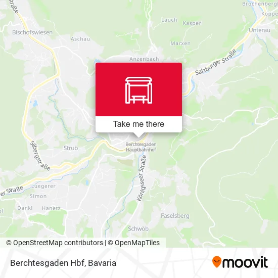 Карта Berchtesgaden Hbf