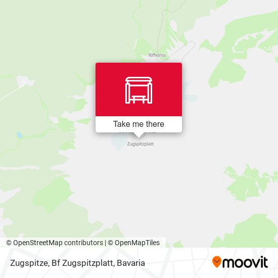 Zugspitze, Bf Zugspitzplatt map