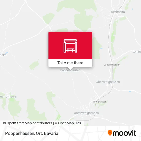 Карта Poppenhausen, Ort