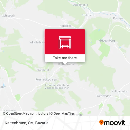 Карта Kaltenbrunn, Ort