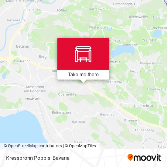 Карта Kressbronn Poppis