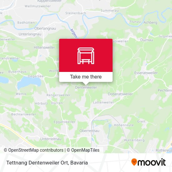 Tettnang Dentenweiler Ort map