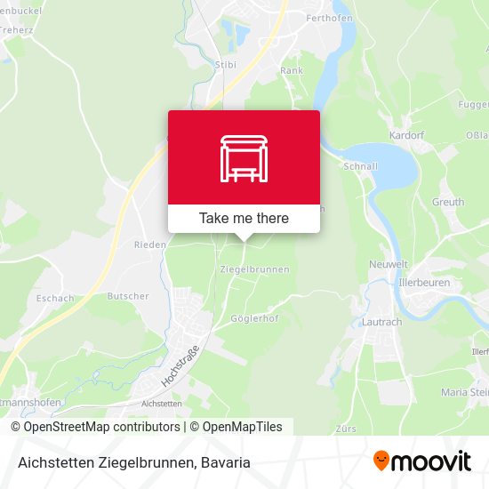 Aichstetten Ziegelbrunnen map