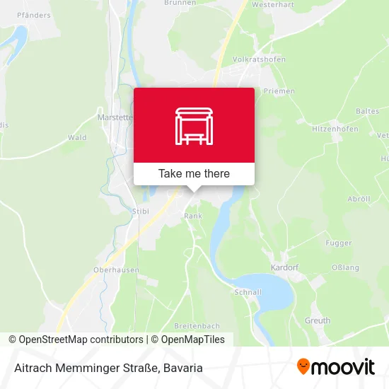 Карта Aitrach Memminger Straße