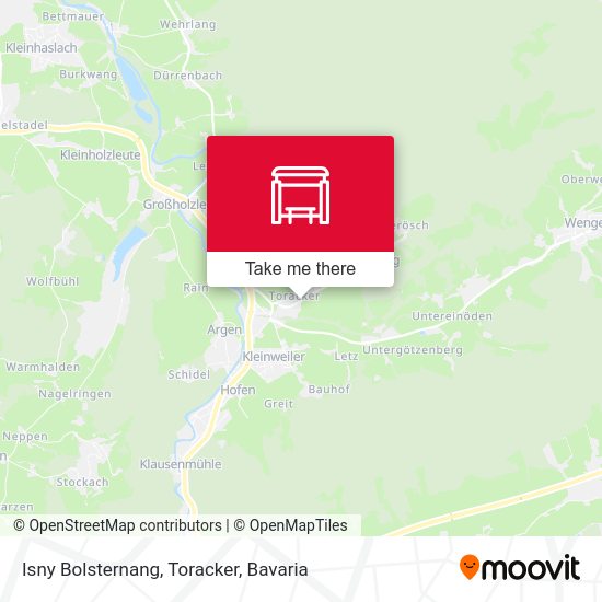 Isny Bolsternang, Toracker map