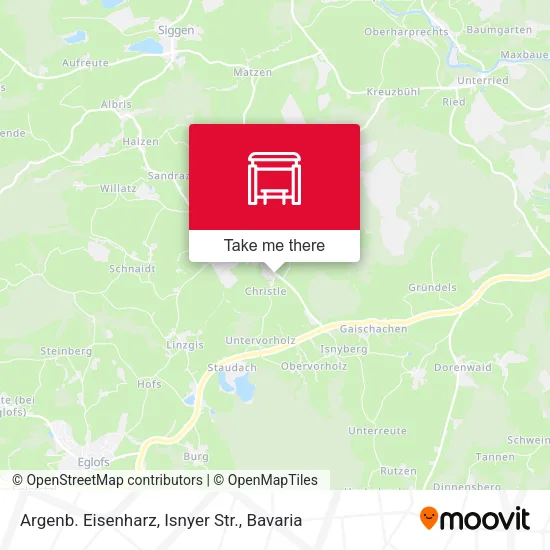 Карта Argenb. Eisenharz, Isnyer Str.