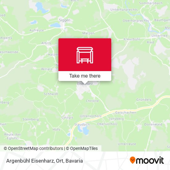 Argenbühl Eisenharz, Ort map