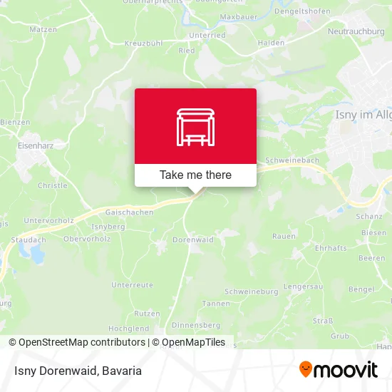 Карта Isny Dorenwaid