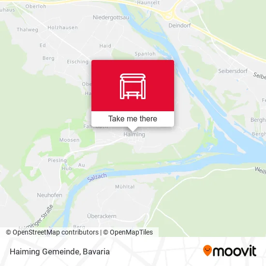 Карта Haiming Gemeinde
