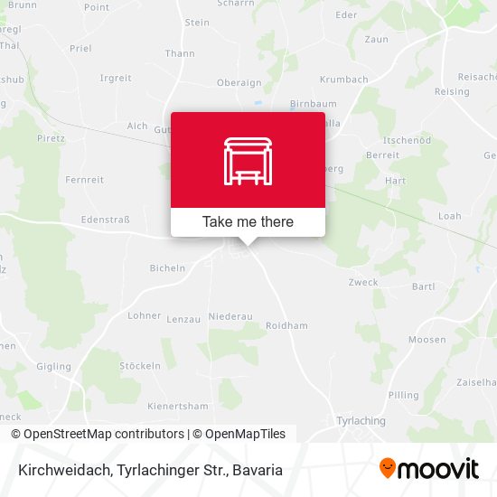 Kirchweidach, Tyrlachinger Str. map