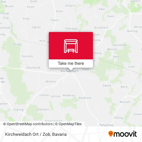 Карта Kirchweidach Ort / Zob