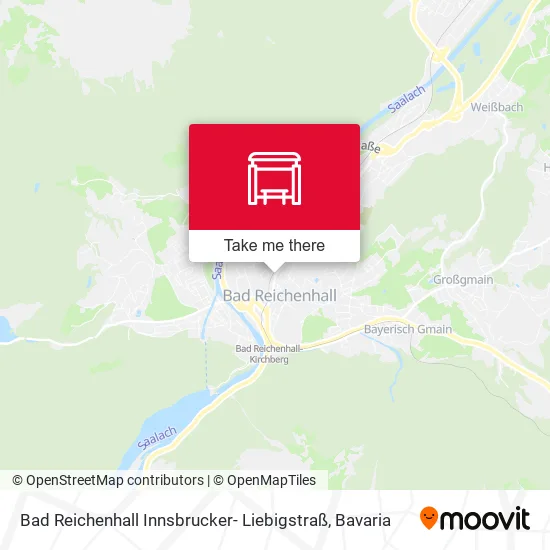 Карта Bad Reichenhall Innsbrucker- Liebigstraß