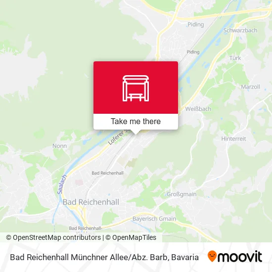 Карта Bad Reichenhall Münchner Allee / Abz. Barb