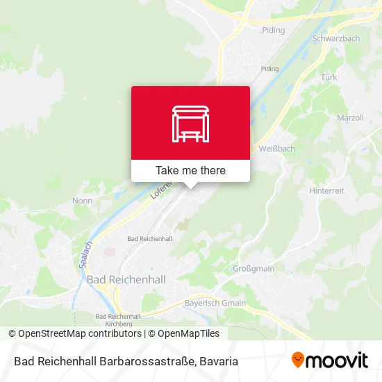 Карта Bad Reichenhall Barbarossastraße