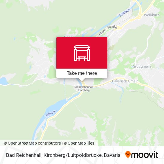 Bad Reichenhall, Kirchberg / Luitpoldbrücke map