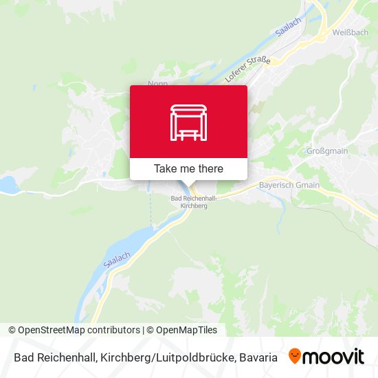 Bad Reichenhall, Kirchberg / Luitpoldbrücke map