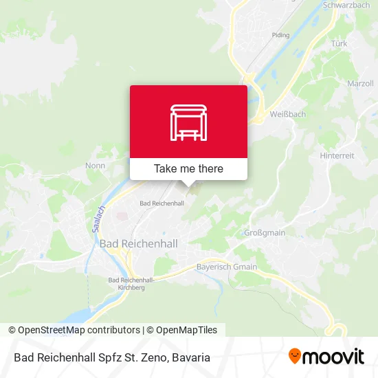 Карта Bad Reichenhall Spfz St. Zeno
