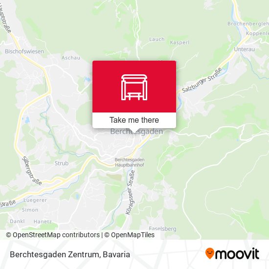 Карта Berchtesgaden Zentrum