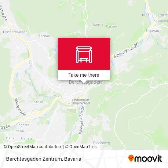 Карта Berchtesgaden Zentrum