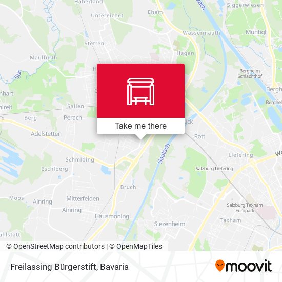 Freilassing Bürgerstift map