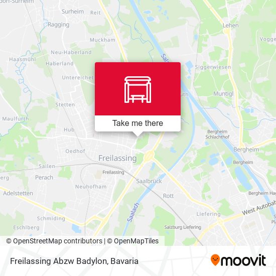 Карта Freilassing Abzw Badylon
