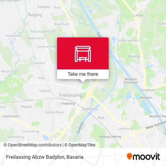 Карта Freilassing Abzw Badylon