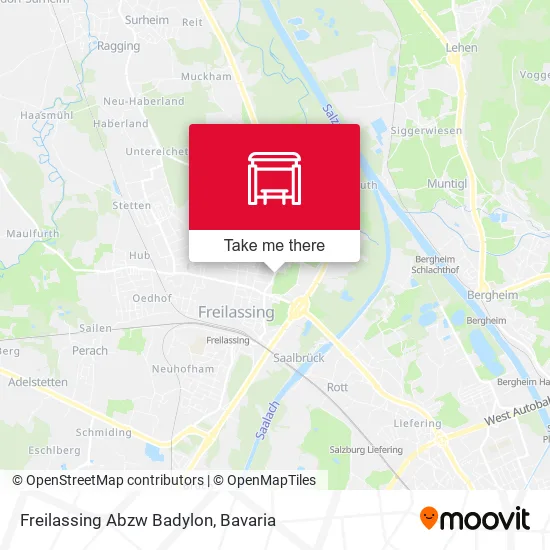 Карта Freilassing Abzw Badylon