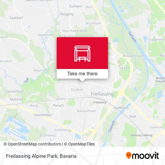 Freilassing Alpine Park map