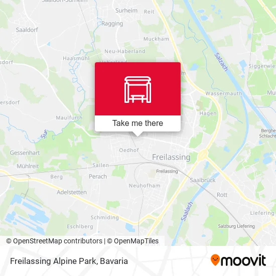 Карта Freilassing Alpine Park