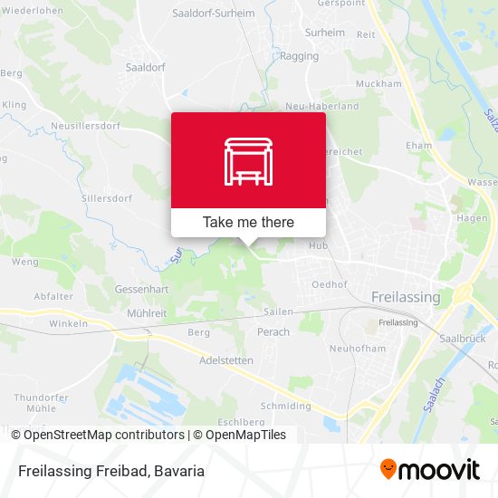 Карта Freilassing Freibad
