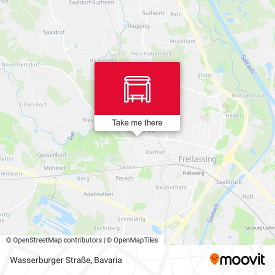 Карта Wasserburger Straße