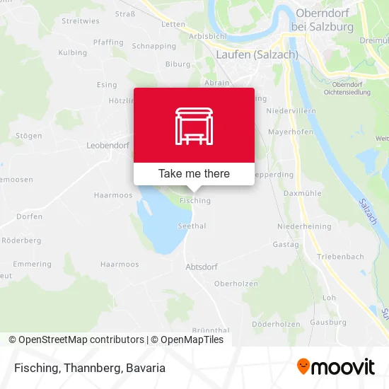 Карта Fisching, Thannberg