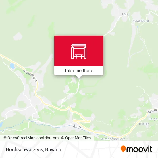 Карта Hochschwarzeck