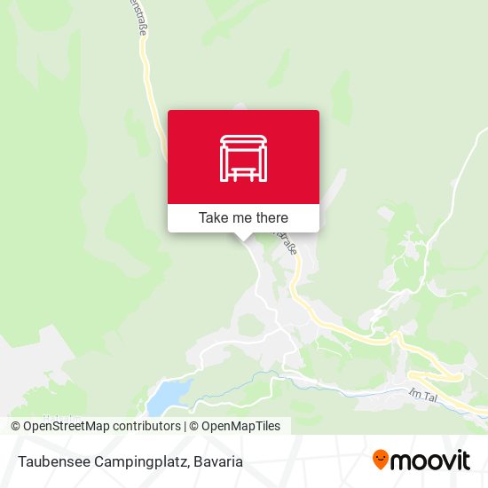 Taubensee Campingplatz map