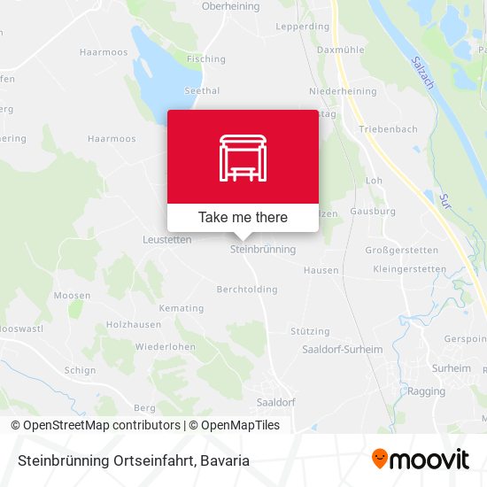 Steinbrünning Ortseinfahrt map