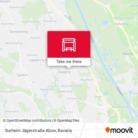 Surheim Jägerstraße Abzw map