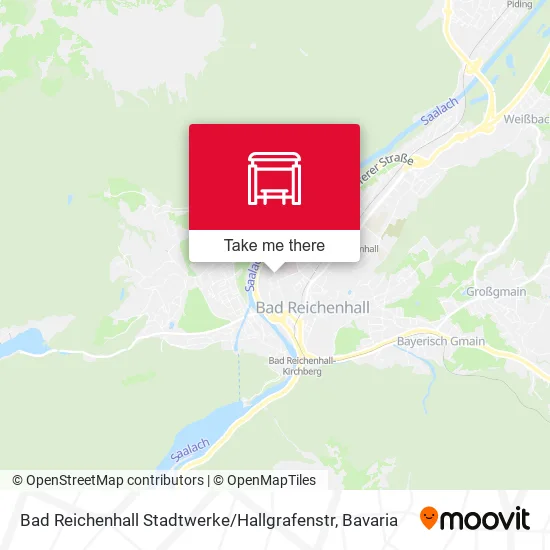 Карта Bad Reichenhall Stadtwerke / Hallgrafenstr