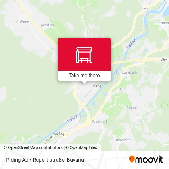 Карта Piding Au / Rupertistraße