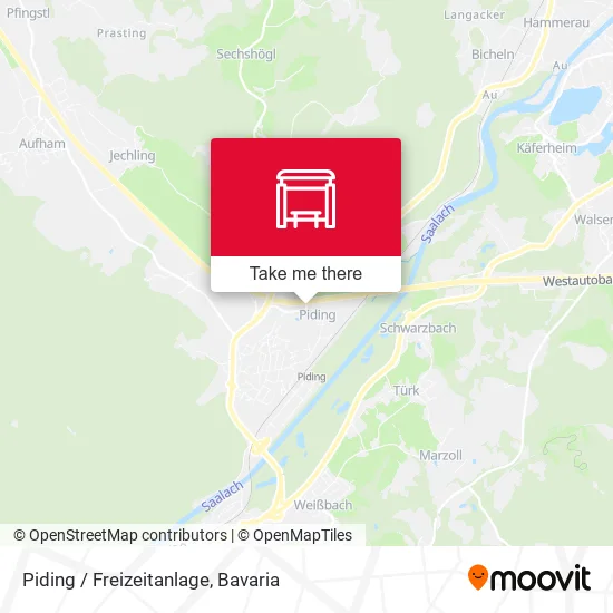 Карта Piding / Freizeitanlage