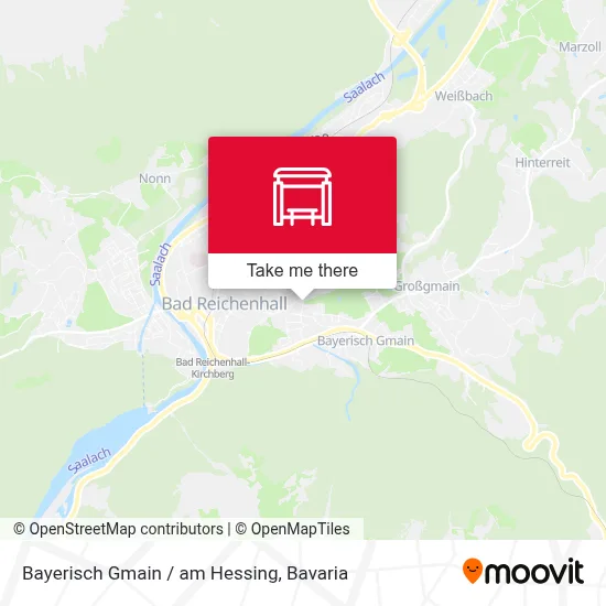 Bayerisch Gmain / am Hessing map
