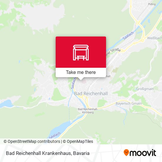 Bad Reichenhall Krankenhaus map