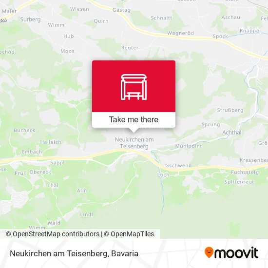 Карта Neukirchen am Teisenberg