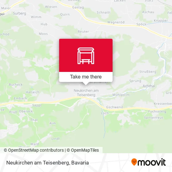 Карта Neukirchen am Teisenberg