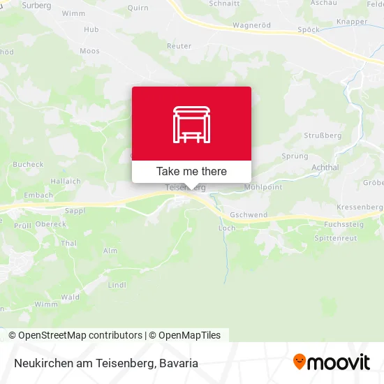 Карта Neukirchen am Teisenberg