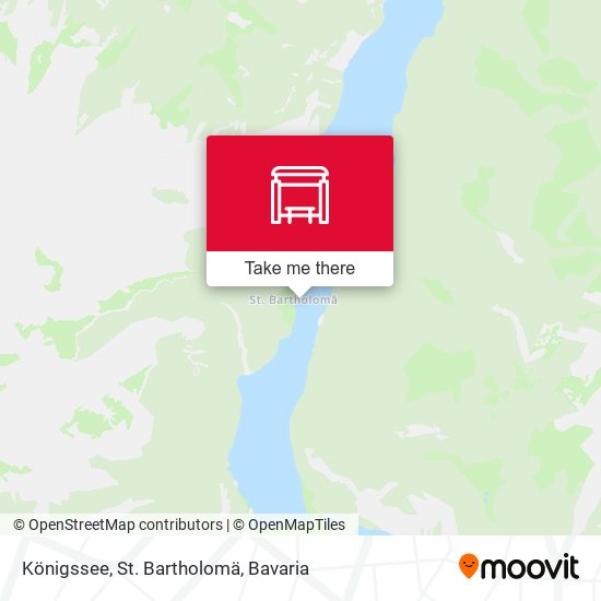 Königssee, St. Bartholomä map
