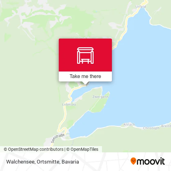 Карта Walchensee, Ortsmitte