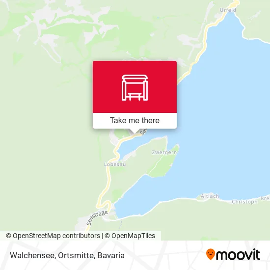 Карта Walchensee, Ortsmitte