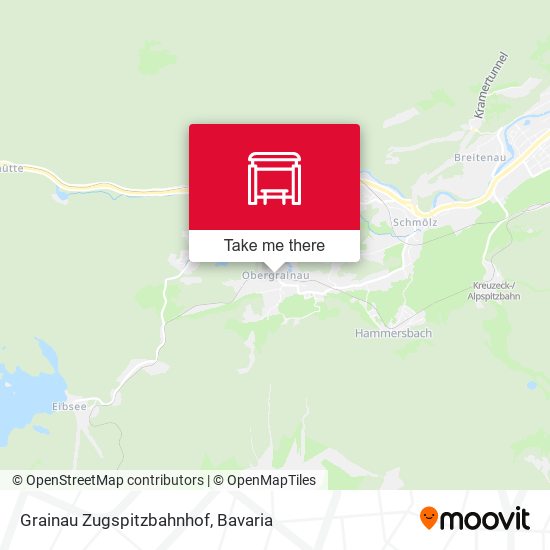 Grainau Zugspitzbahnhof map