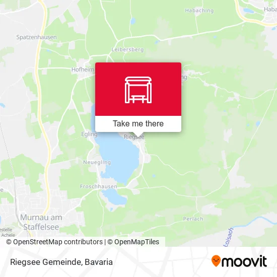 Карта Riegsee Gemeinde