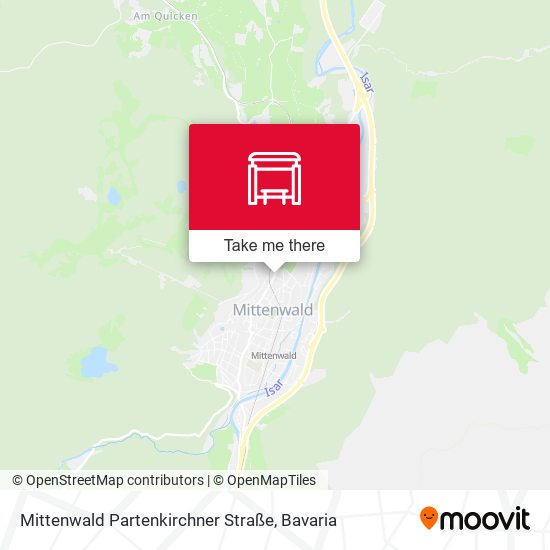 Mittenwald Partenkirchner Straße map